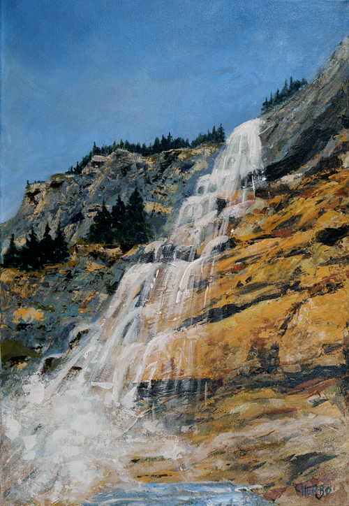 tableaux peintures montagnes alpages vaches chablais abondance abbaye châtel chapelle cours sapins dranse peintre herbo herbaut herbault herbot