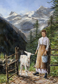 alpage vie montagne chèvre biquette paysanne berger bergère