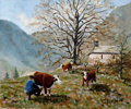 traite alpage agropastoralisme vache berger chablais